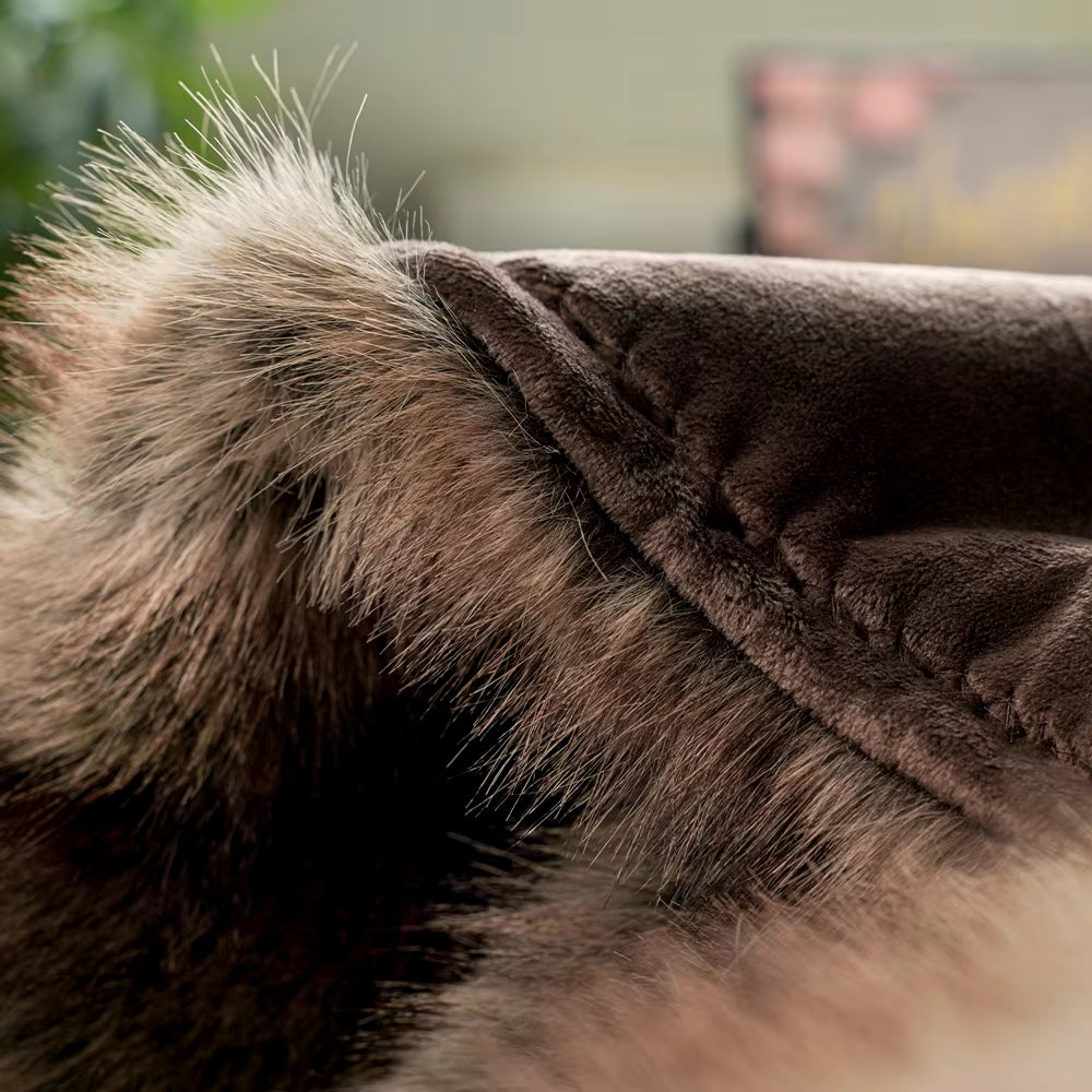 "Indulge in Luxury: Plush Faux Fox Fur Blanket for Beds & Sofas"