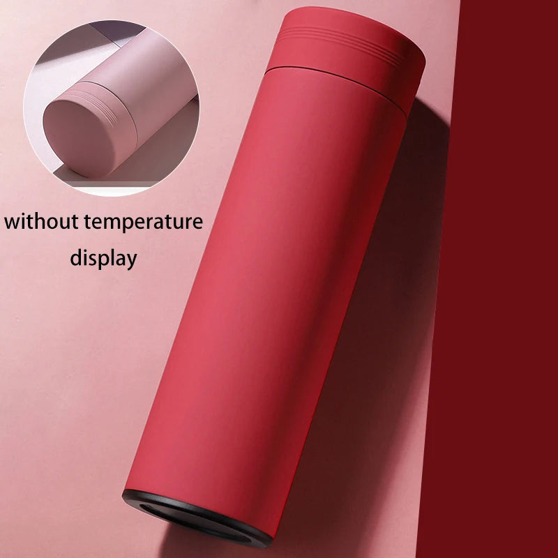 Smart Temp Water Bottle: Leakproof Stainless Steel Thermos & Coffee Mug